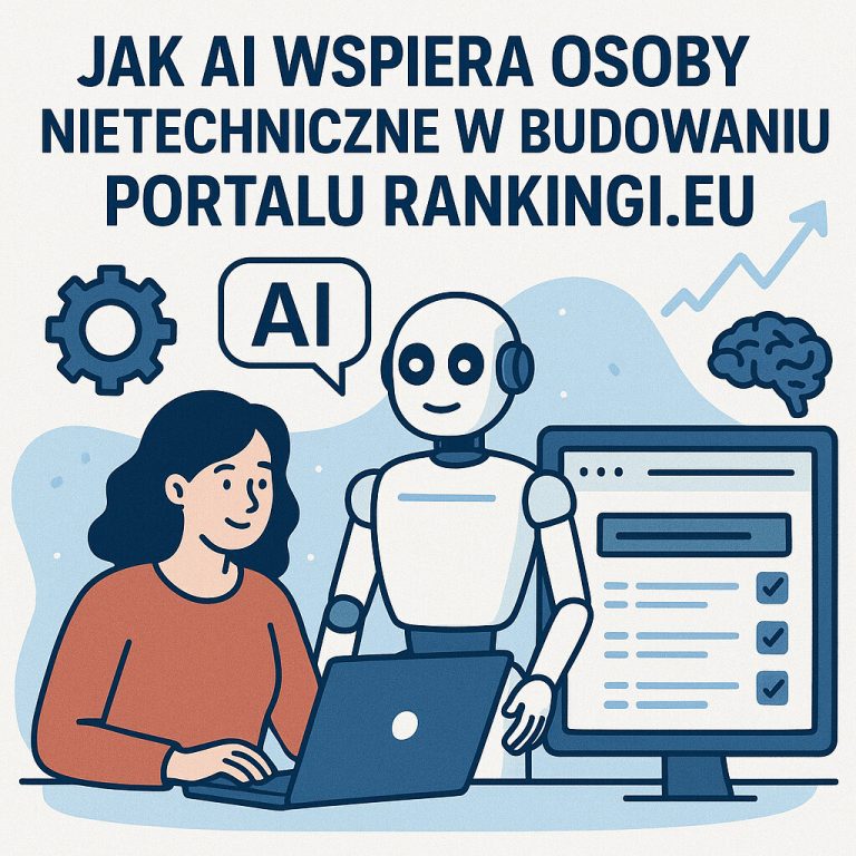 Jak AI wspiera osoby nietechniczne w budowaniu portalu rankingi.eu